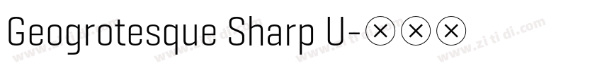 Geogrotesque Sharp U字体转换
